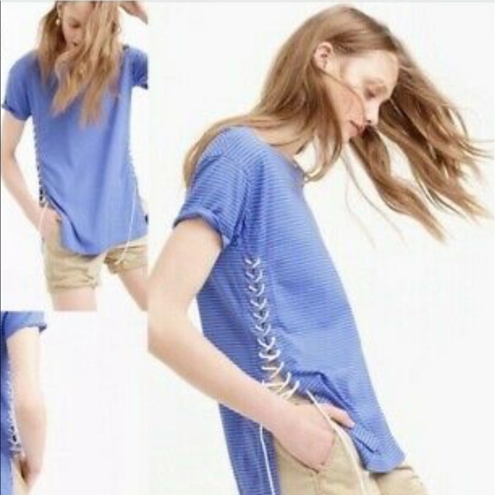 J.crew lace-up tunic Sz S